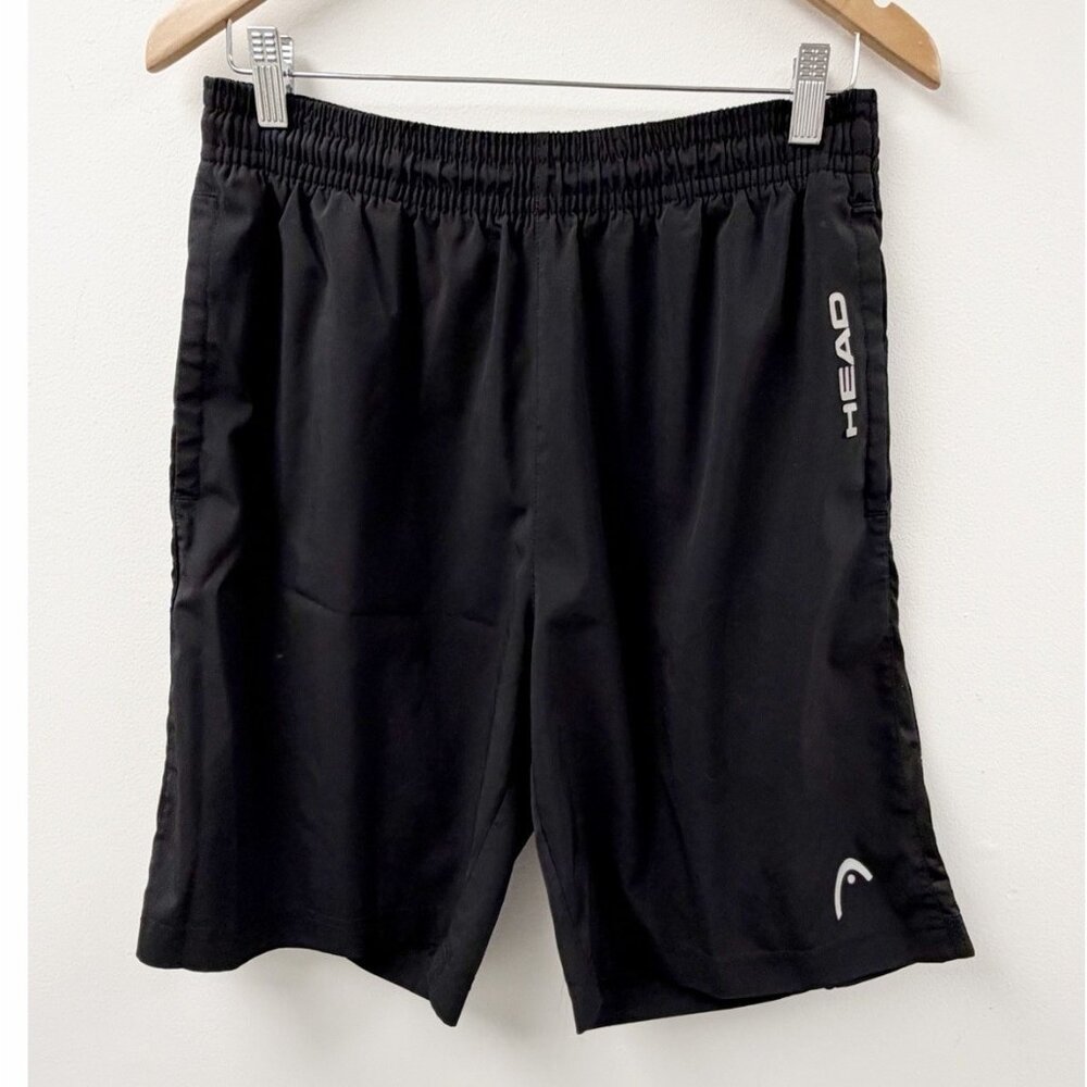 HEAD Men Professional Sports Stretch Shorts Reflective Black Pro Engineered Sz M
